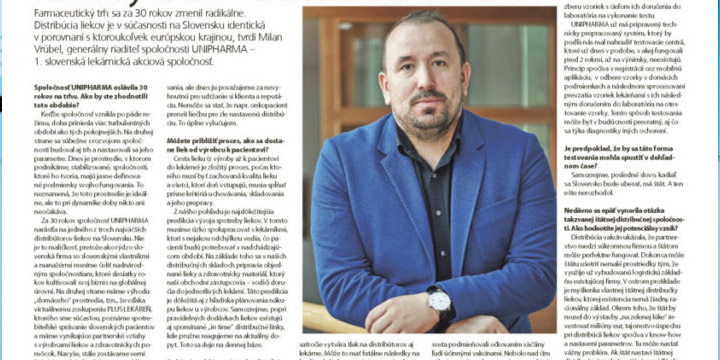 Vývoj trhu, aktuálne problémy, ale aj plány zhodnotil generálny riaditel’ v rozhovore pre HN